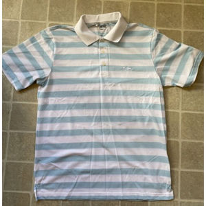 Adidas Climalite Mens  Lite Blue Golf Polo Size Large Kauri Cliffs Logo